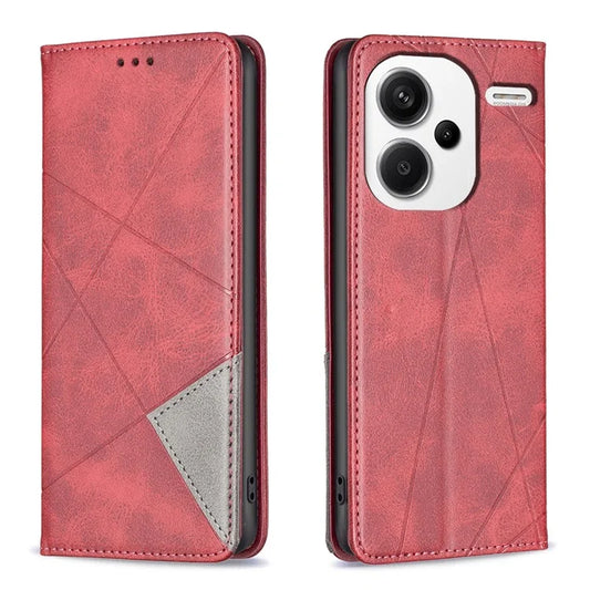 For Xiaomi Redmi Note 13 Pro+ 5G Case PU Leather Phone Cover with TPU Shockproof Shell