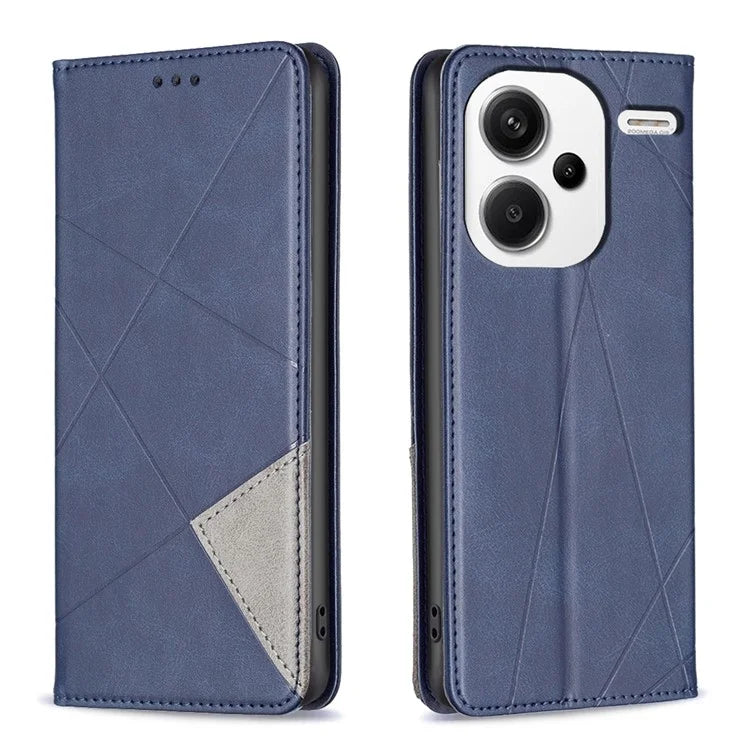 For Xiaomi Redmi Note 13 Pro+ 5G Case PU Leather Phone Cover with TPU Shockproof Shell