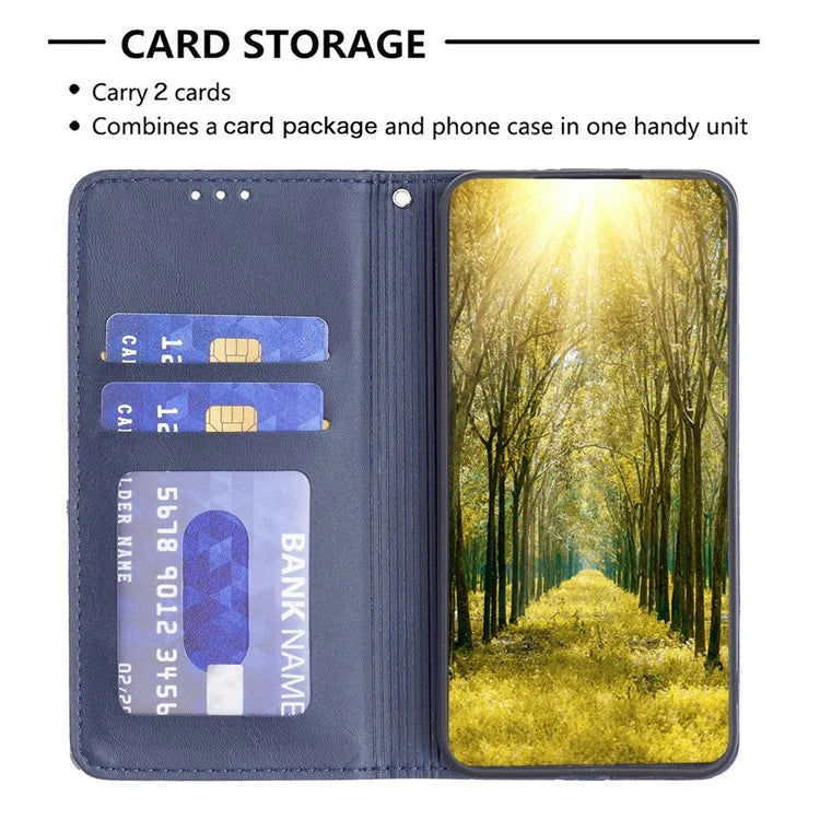 For Xiaomi Redmi Note 13 Pro+ 5G Case PU Leather Phone Cover with TPU Shockproof Shell