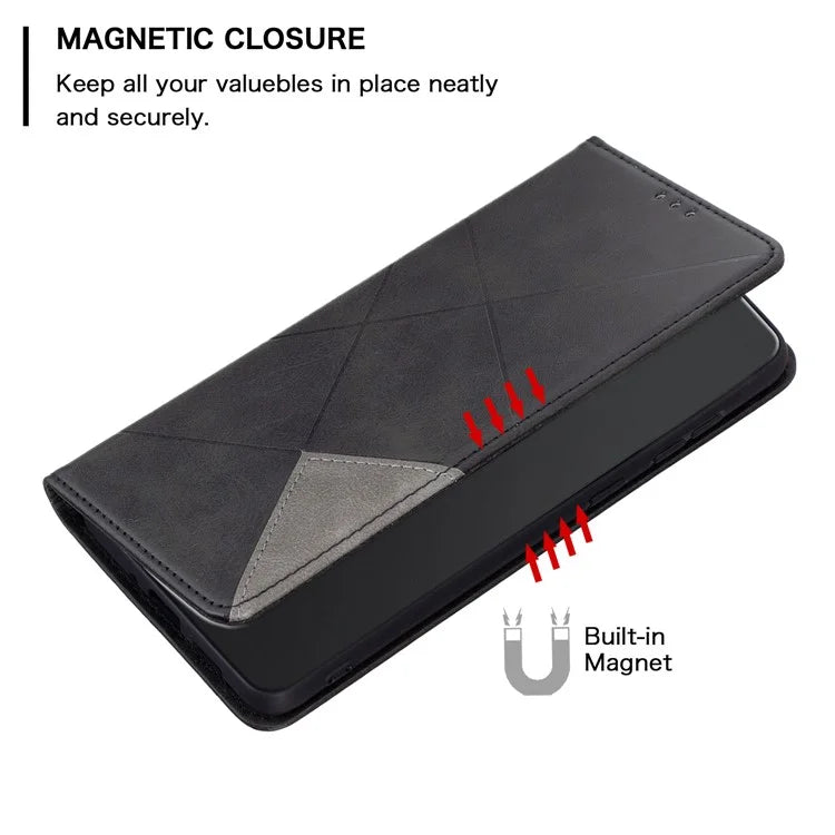 For Xiaomi Redmi Note 13 Pro+ 5G Case PU Leather Phone Cover with TPU Shockproof Shell