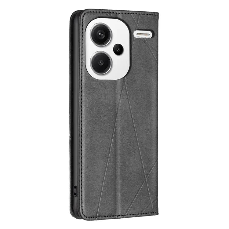 For Xiaomi Redmi Note 13 Pro+ 5G Case PU Leather Phone Cover with TPU Shockproof Shell
