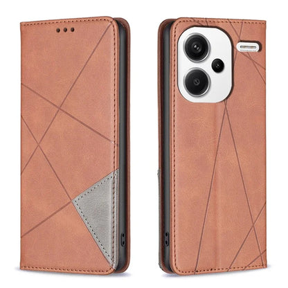For Xiaomi Redmi Note 13 Pro+ 5G Case PU Leather Phone Cover with TPU Shockproof Shell