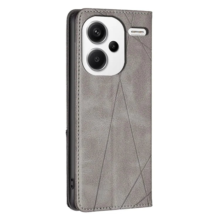 For Xiaomi Redmi Note 13 Pro+ 5G Case PU Leather Phone Cover with TPU Shockproof Shell