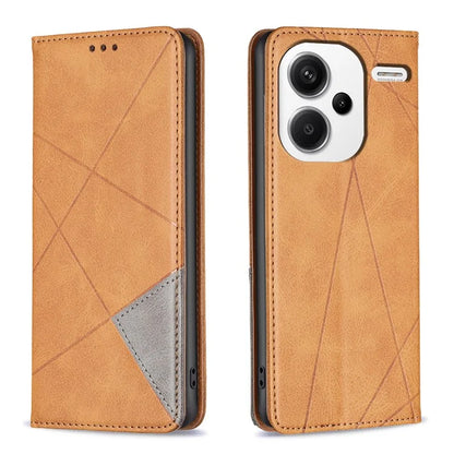 For Xiaomi Redmi Note 13 Pro+ 5G Case PU Leather Phone Cover with TPU Shockproof Shell