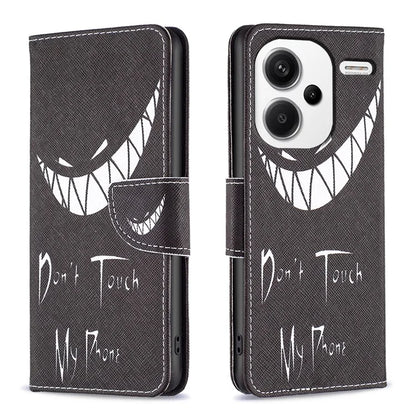 For Xiaomi Redmi Note 13 Pro+ 5G Case with Card Holder PU Leather Pattern Printed Phone Cover