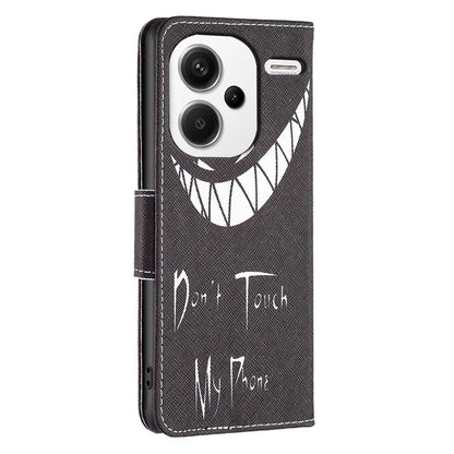 For Xiaomi Redmi Note 13 Pro+ 5G Case with Card Holder PU Leather Pattern Printed Phone Cover