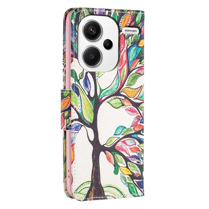 For Xiaomi Redmi Note 13 Pro+ 5G Case with Card Holder PU Leather Pattern Printed Phone Cover