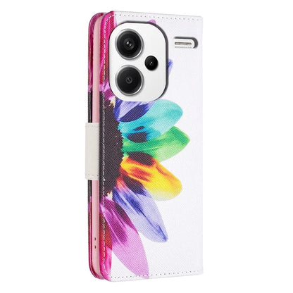 For Xiaomi Redmi Note 13 Pro+ 5G Case with Card Holder PU Leather Pattern Printed Phone Cover