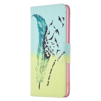 For Xiaomi Redmi Note 13 Pro+ 5G Case with Card Holder PU Leather Pattern Printed Phone Cover