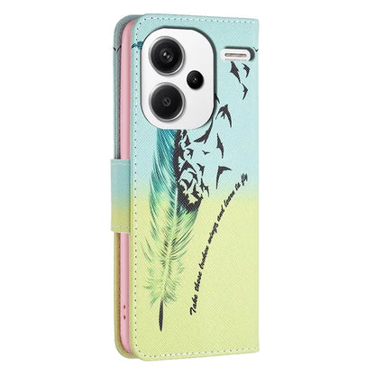 For Xiaomi Redmi Note 13 Pro+ 5G Case with Card Holder PU Leather Pattern Printed Phone Cover
