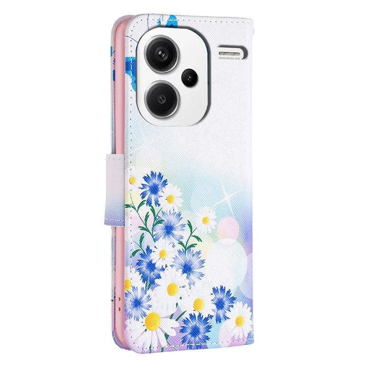 For Xiaomi Redmi Note 13 Pro+ 5G Case with Card Holder PU Leather Pattern Printed Phone Cover