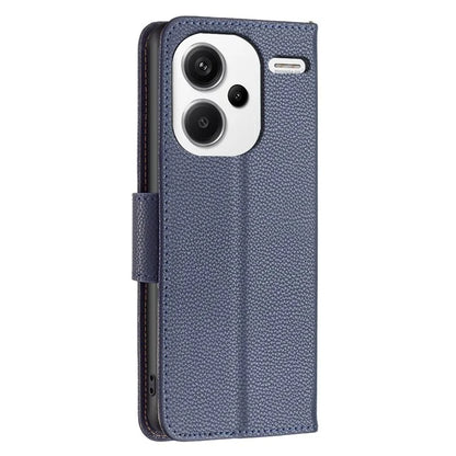 For Xiaomi Redmi Note 13 Pro+ 5G Wallet Case PU Leather Litchi Texture Flip Phone Cover