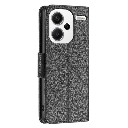 For Xiaomi Redmi Note 13 Pro+ 5G Wallet Case PU Leather Litchi Texture Flip Phone Cover