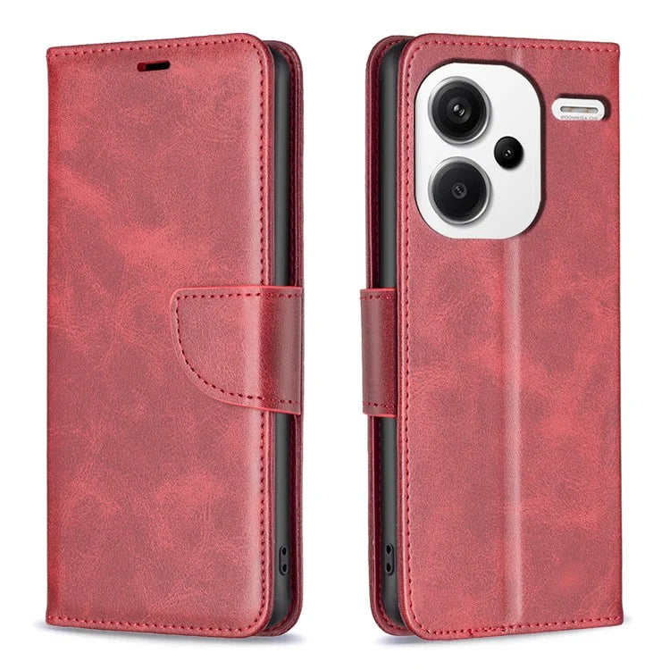 For Xiaomi Redmi Note 13 Pro+ 5G Case Collection Leather Folio Flip Phone Cover Smooth Textured