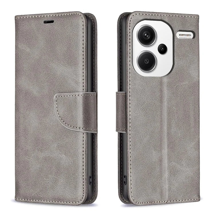 For Xiaomi Redmi Note 13 Pro+ 5G Case Collection Leather Folio Flip Phone Cover Smooth Textured