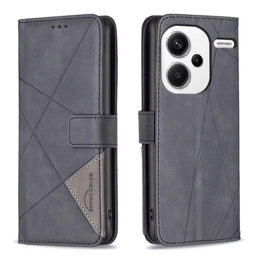 BINFEN COLOR BF05 For Xiaomi Redmi Note 13 Pro+ 5G Phone Case PU Leather Magnetic Protect Cover