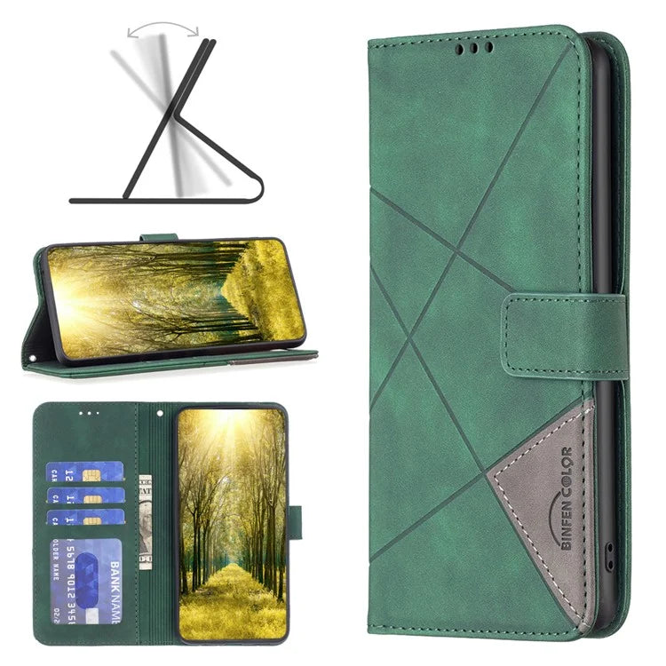 BINFEN COLOR BF05 For Xiaomi Redmi Note 13 Pro+ 5G Phone Case PU Leather Magnetic Protect Cover