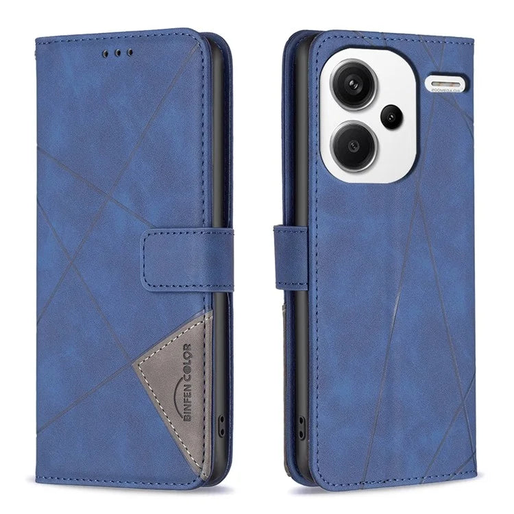 BINFEN COLOR BF05 For Xiaomi Redmi Note 13 Pro+ 5G Phone Case PU Leather Magnetic Protect Cover