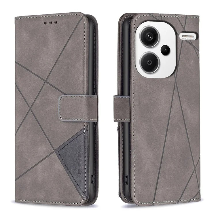 BINFEN COLOR BF05 For Xiaomi Redmi Note 13 Pro+ 5G Phone Case PU Leather Magnetic Protect Cover