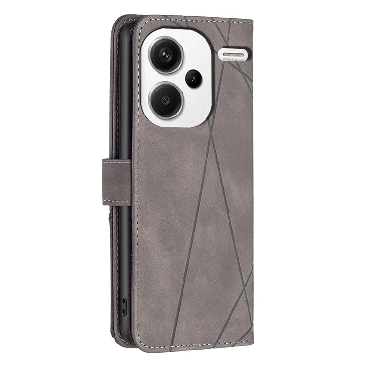 BINFEN COLOR BF05 For Xiaomi Redmi Note 13 Pro+ 5G Phone Case PU Leather Magnetic Protect Cover