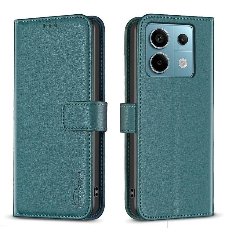 BINFEN COLOR BF17 For Xiaomi Redmi Note 13 Pro 5G / Poco X6 5G Case Wallet Phone Leather Cover
