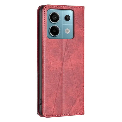 For Xiaomi Redmi Note 13 Pro 5G / Poco X6 5G PU Leather Case Stand Magnetic Closure Flip Phone Cover