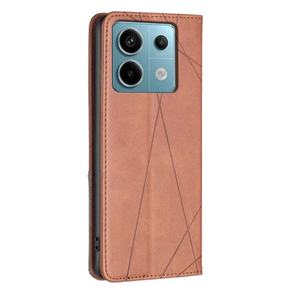 For Xiaomi Redmi Note 13 Pro 5G / Poco X6 5G PU Leather Case Stand Magnetic Closure Flip Phone Cover