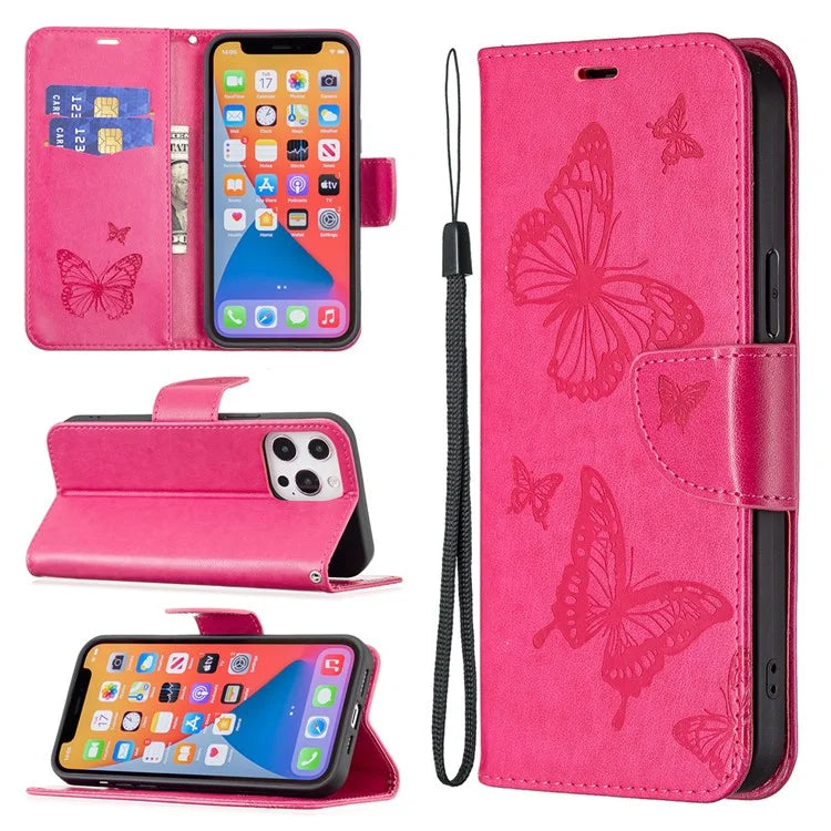 For Xiaomi Redmi Note 13 Pro 5G / Poco X6 5G Case Butterfly Imprinted PU Leather Phone Cover