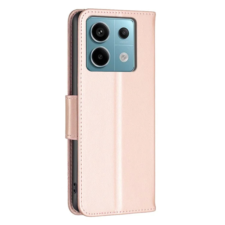 For Xiaomi Redmi Note 13 Pro 5G / Poco X6 5G Case Butterfly Imprinted PU Leather Phone Cover Gold