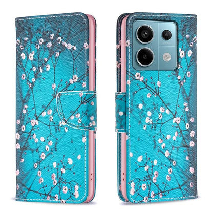 For Xiaomi Redmi Note 13 Pro 5G / Poco X6 5G Wallet Case Pattern Folio Leather Cell Phone Cover