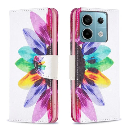 For Xiaomi Redmi Note 13 Pro 5G / Poco X6 5G Wallet Case Pattern Folio Leather Cell Phone Cover
