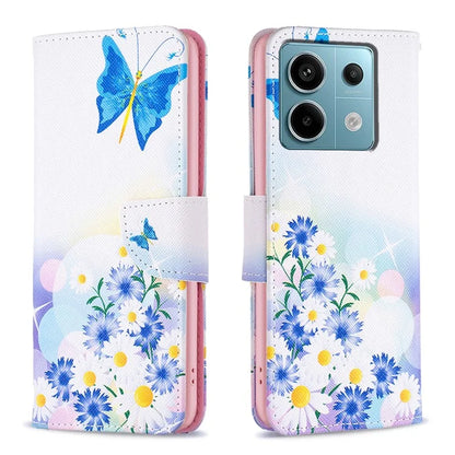 For Xiaomi Redmi Note 13 Pro 5G / Poco X6 5G Wallet Case Pattern Folio Leather Cell Phone Cover