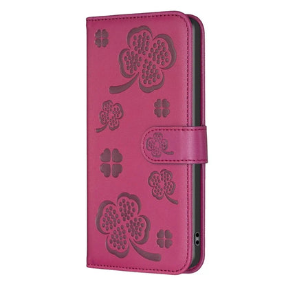 For Xiaomi Redmi Note 13 Pro 5G / Poco X6 5G Leather Case Lucky Clover Pattern Protection Shell Phone Cover