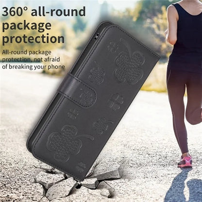 For Xiaomi Redmi Note 13 Pro 5G / Poco X6 5G Leather Case Lucky Clover Pattern Protection Shell Phone Cover