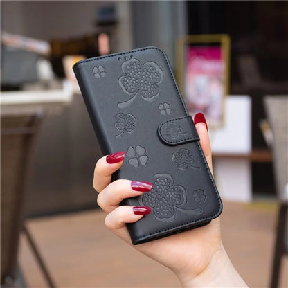 For Xiaomi Redmi Note 13 Pro 5G / Poco X6 5G Leather Case Lucky Clover Pattern Protection Shell Phone Cover