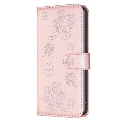 For Xiaomi Redmi Note 13 Pro 5G / Poco X6 5G Leather Case Lucky Clover Pattern Protection Shell Phone Cover