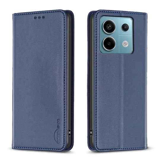 BINFEN COLOR BF18 For Xiaomi Redmi Note 13 Pro 5G / Poco X6 5G PU Leather Case Magnetic Auto-absorbed Phone Cover