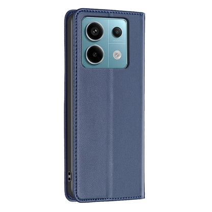 BINFEN COLOR BF18 For Xiaomi Redmi Note 13 Pro 5G / Poco X6 5G PU Leather Case Magnetic Auto-absorbed Phone Cover