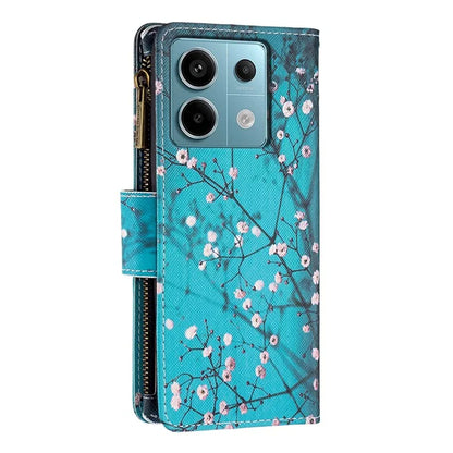 BF03 For Xiaomi Redmi Note 13 Pro 5G / Poco X6 5G Zipper Wallet Case PU Leather Pattern Printing Phone Cover