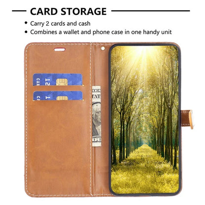 For Xiaomi Redmi Note 13 Pro 5G / Poco X6 5G Case Jeans Cloth Splicing Leather Phone Cover