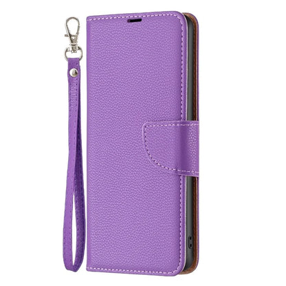 For Xiaomi Redmi Note 13 Pro 5G / Poco X6 5G Phone Case Solid Color PU Leather Stand View Cover Litchi Texture