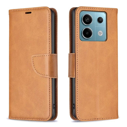 For Xiaomi Redmi Note 13 Pro 5G / Poco X6 5G Leather Wallet Case Solid Color Stand Phone Cover