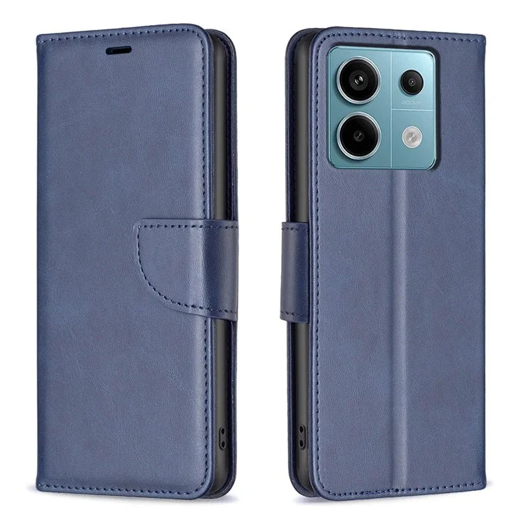 For Xiaomi Redmi Note 13 Pro 5G / Poco X6 5G Leather Wallet Case Solid Color Stand Phone Cover