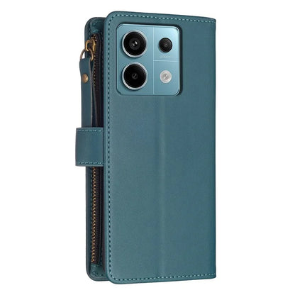 BF Style-19 for Xiaomi Redmi Note 13 Pro 5G / Poco X6 5G Leather Case Card Holder Zipper Pocket Phone Cover