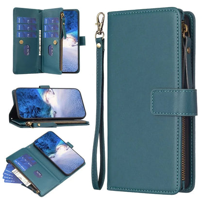 BF Style-19 for Xiaomi Redmi Note 13 Pro 5G / Poco X6 5G Leather Case Card Holder Zipper Pocket Phone Cover