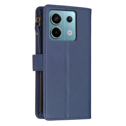 BF Style-19 for Xiaomi Redmi Note 13 Pro 5G / Poco X6 5G Leather Case Card Holder Zipper Pocket Phone Cover