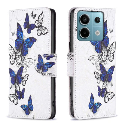 For Xiaomi Redmi Note 13 Pro 5G / Poco X6 5G Case Leather Cover with Wallet Pattern Printing