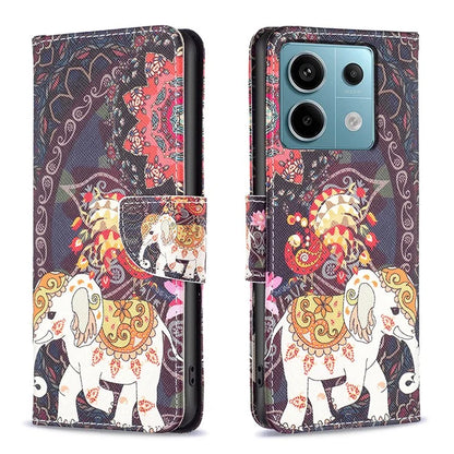 For Xiaomi Redmi Note 13 Pro 5G / Poco X6 5G Case Leather Cover with Wallet Pattern Printing