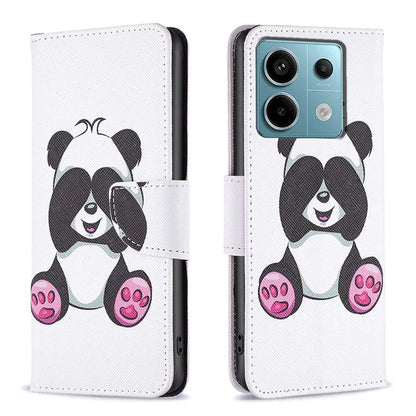 For Xiaomi Redmi Note 13 Pro 5G / Poco X6 5G Case Leather Cover with Wallet Pattern Printing