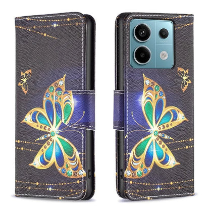 For Xiaomi Redmi Note 13 Pro 5G / Poco X6 5G Case Leather Cover with Wallet Pattern Printing